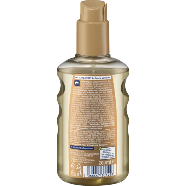 SUNDANCE Zonneoliespray SPF 6 200 ml