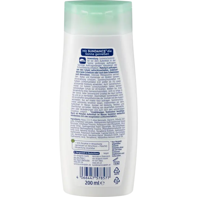 SUNDANCE Zonnebalsem Sensitief SPF 30 200 ml