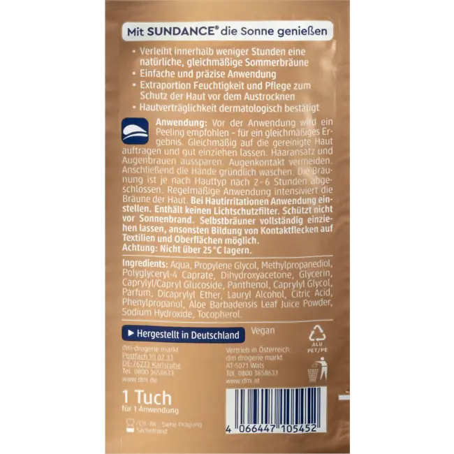 SUNDANCE Zelfbruiningsdoek 1 St