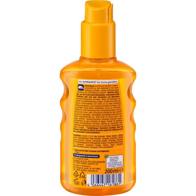 SUNDANCE Zonnespray Transparant SPF 50+ 200 ml
