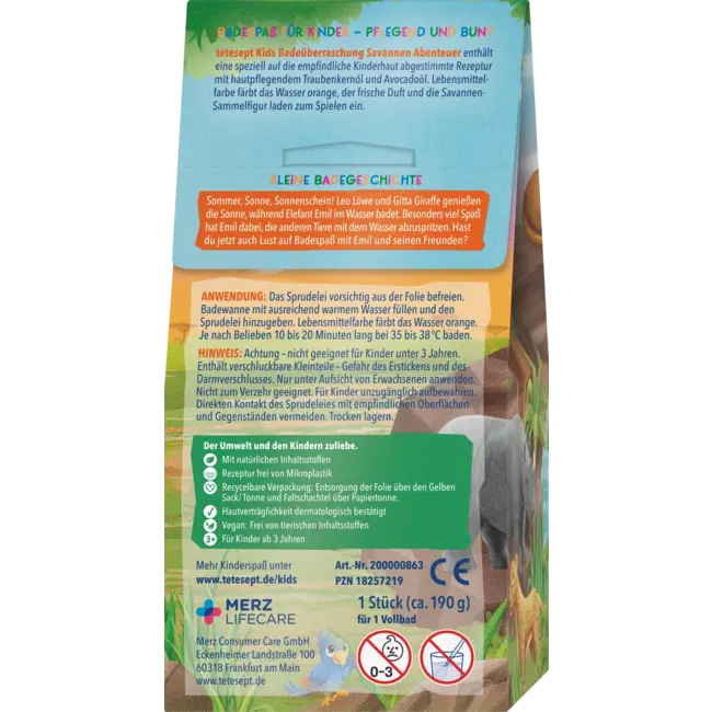 tetesept Kinderbadadditief Badverrassing Savanne-avontuur 1 St