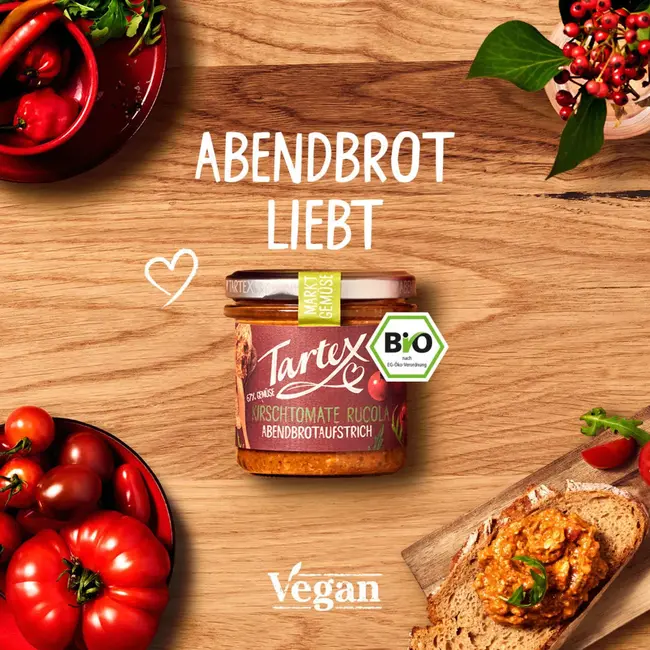 Tartex Broodbeleg, Kerstomaat Rucola 135 g