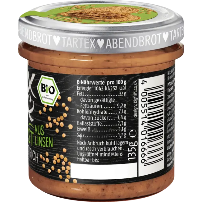 Tartex Broodbeleg, Leverworst Van Linzen 135 g