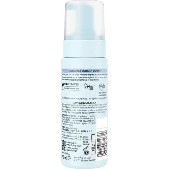 Schwarzkopf taft Verzorgend Schuim Volume Wonder 150 ml