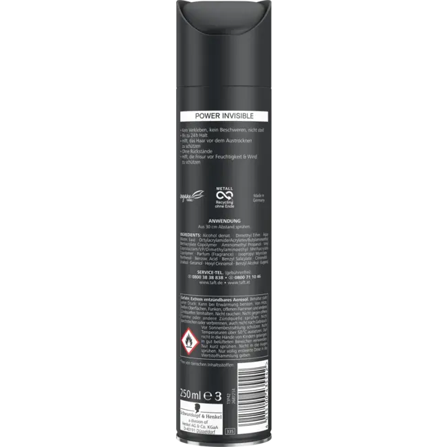 Schwarzkopf taft Haarspray Power Invisible 250 ml