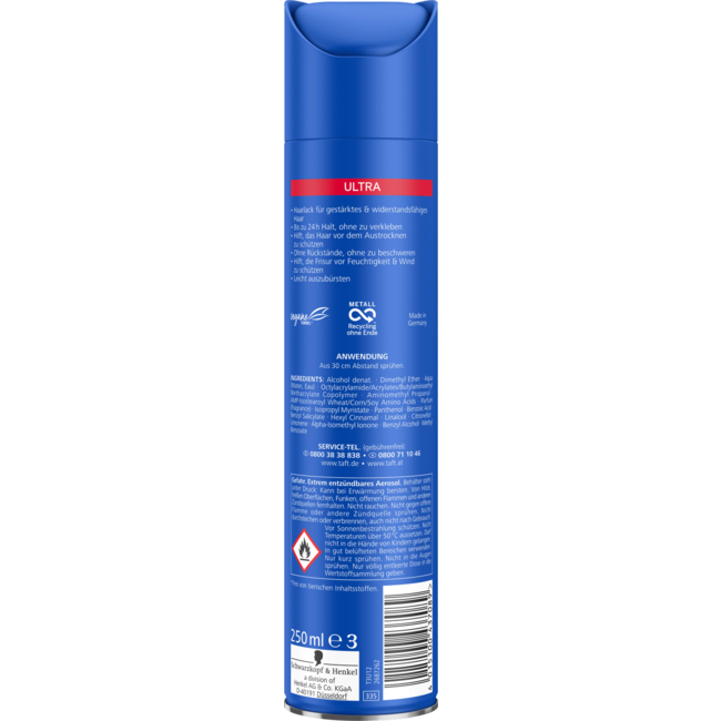Schwarzkopf taft Haarlak Ultra 250 ml