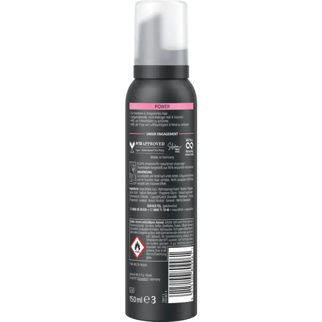 Schwarzkopf taft Schuimversterker Power, Kasjmierachtige Soepelheid 150 ml