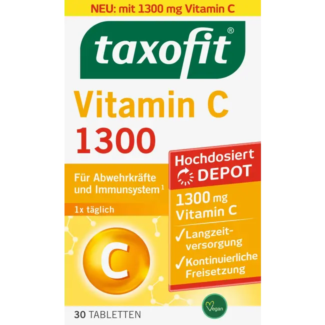 taxofit Vitamine C 1300 Tabletten 30 St 56.9 g