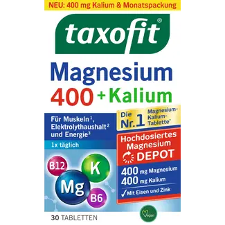 taxofit taxofit Magnesium 400 + Kalium Tabletten 30 Stuks