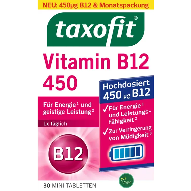 taxofit Vitamine B12 450 Tabletten 30 St 4.7 g