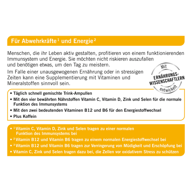 taxofit Immun + Energie Drinkampullen Immuunkuur 7st 83.8 g