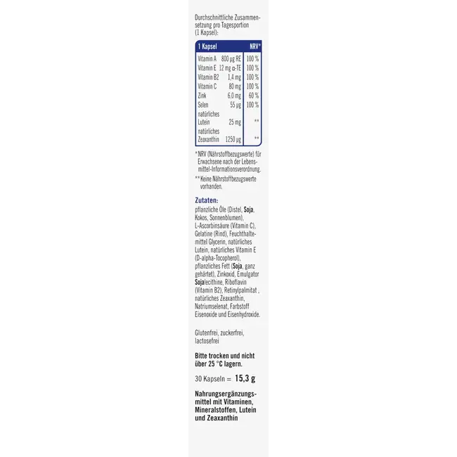 taxofit Ogen Gezichtsvermogen Dag+nacht Capsules 15.3 g