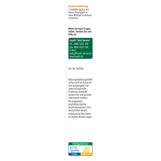 taxofit Vitamine B-complex Tabletten 40 St. 7.4 g