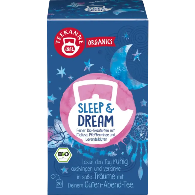 Teekanne Kruidenthee Sleep & Dream Met Melisse, Pepermunt, Lavendelbloemen (20 Zakjes) 34 g