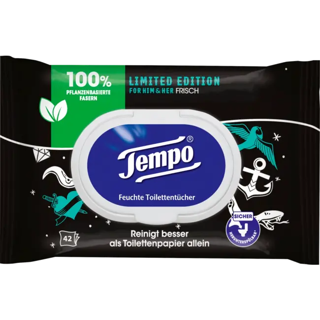 Tempo Feuchtes Toilettenpapier For Him & Her 42 St