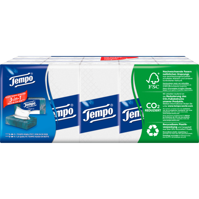 Tempo Zakdoeken (15x10 St.) 150 St