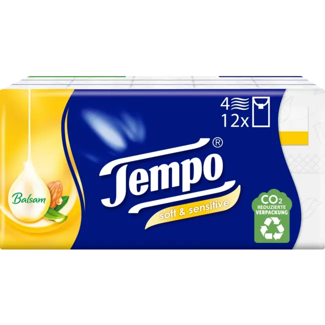 Tempo Zakdoeken Soft & Sensitive (12x9 St) 108 St