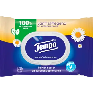 Tempo Tempo Vochtig Toiletpapier Zacht & Verzorgend