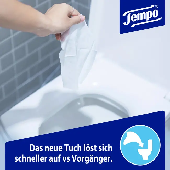 Tempo Vochtig Toiletpapier Zacht & Gevoelig 42 St
