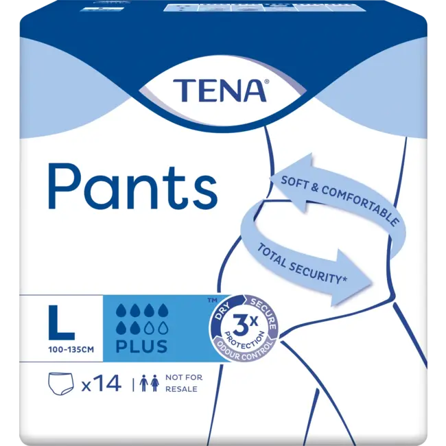 TENA Pants Plus Incontinentie Gr. L, Voordeelverpakking (4x14 St) 56 St