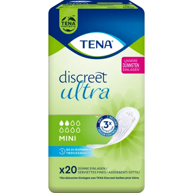 TENA Discreet Maandverband Incontinentie Ultra Mini 20 St