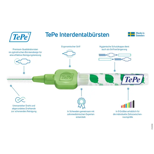 TePe Interdentale Borstels Groen 0,8 Mm ISO 5 8 St