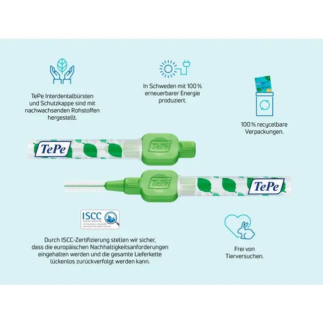 TePe Interdentale Borstels Groen 0,8 Mm ISO 5 8 St