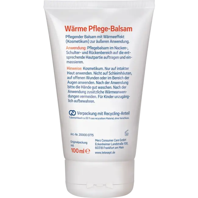 tetesept Spierwarmte Verzorgingsbalsem 100 ml
