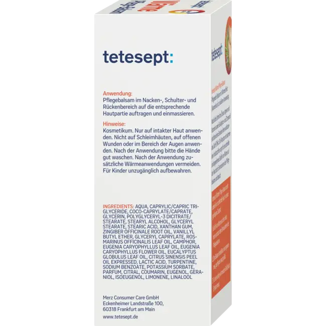 tetesept Spierwarmte Verzorgingsbalsem 100 ml