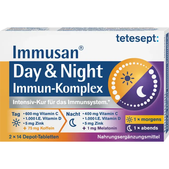 tetesept Immusan Day & Night Immuuncomplex Tabletten 2x14 St 33.6 g