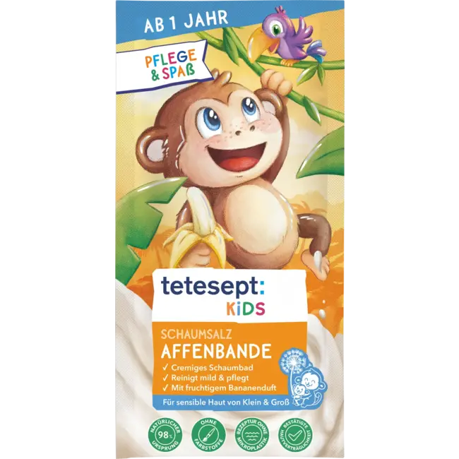 tetesept Kinderbadadditief Schuimzout Apenband 25 g