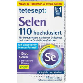 tetesept tetesept Selenium 110 Hoge Dosis Tabletten 45 St