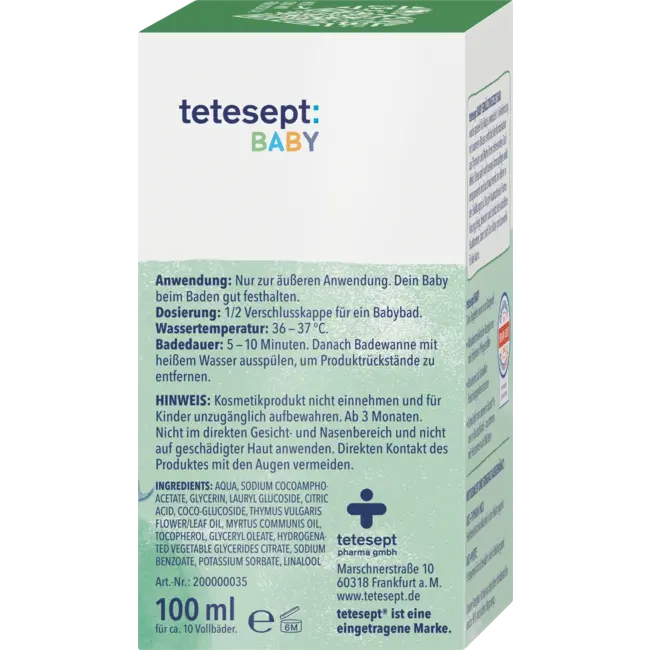 tetesept Baby Verkoudheid Bad Met Tijm & Mirte 100 ml