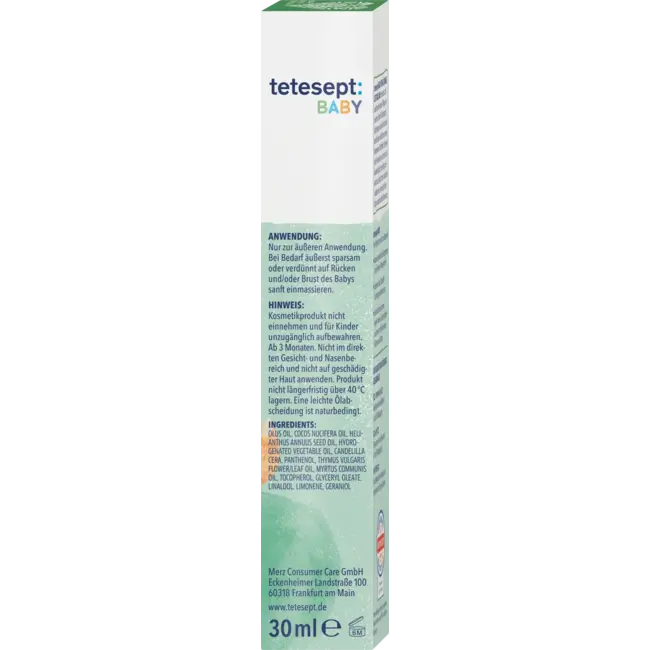 tetesept Baby Verkoudheid Balsem Met Tijm & Mirte 30 ml