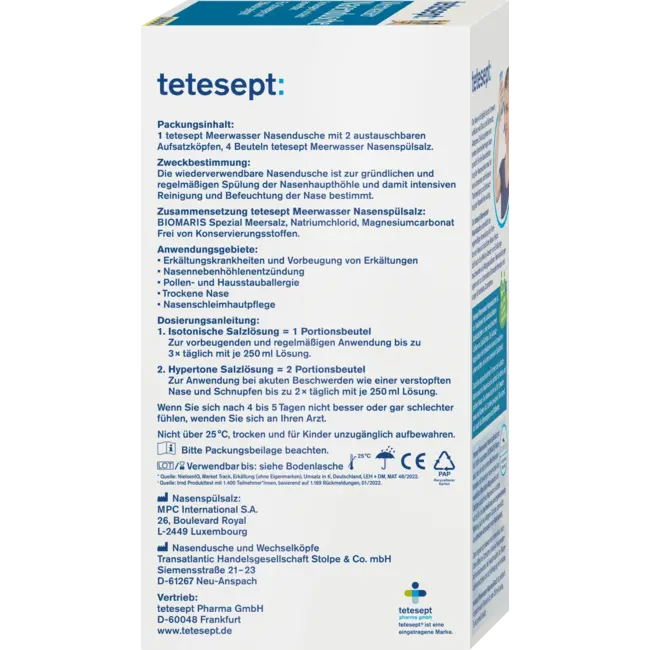 tetesept Neusdouche Zeewater 1 St