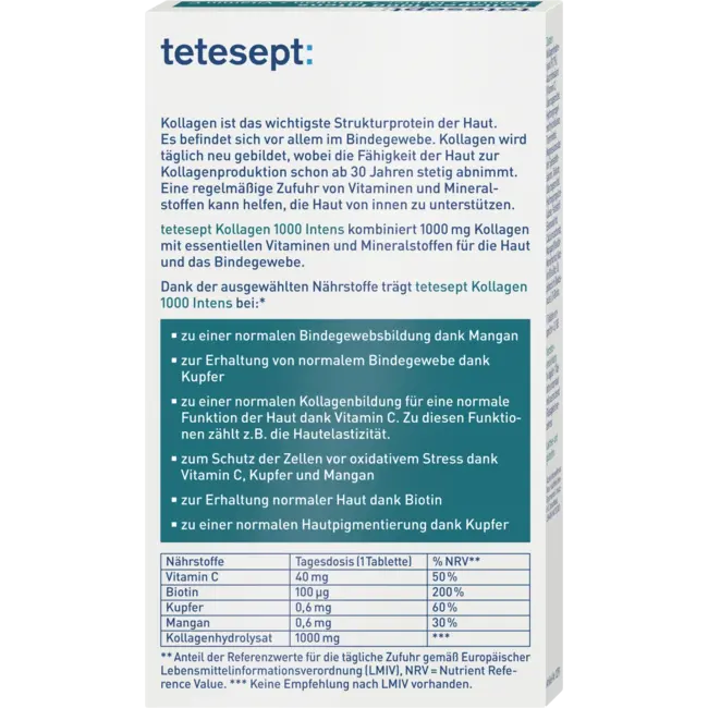 tetesept Collageen 1000 Intens 30 St 41 g