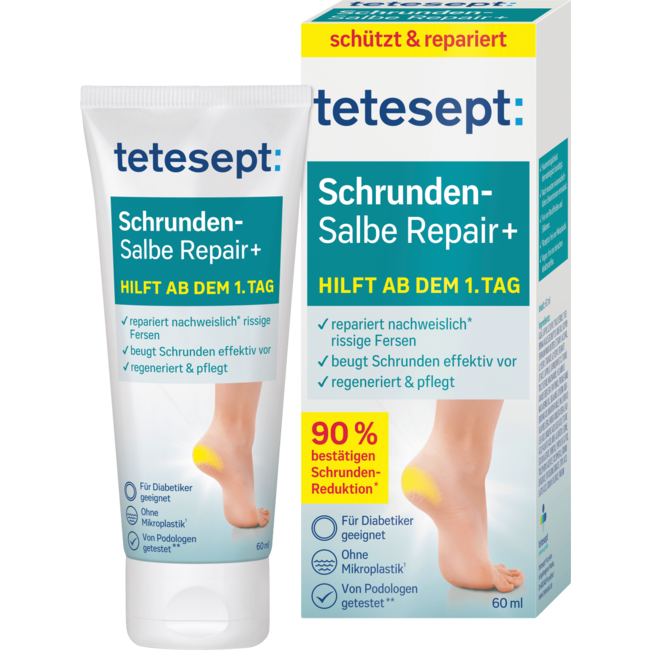 tetesept Voetcrème, Kloofzalf Repair+ 60 ml