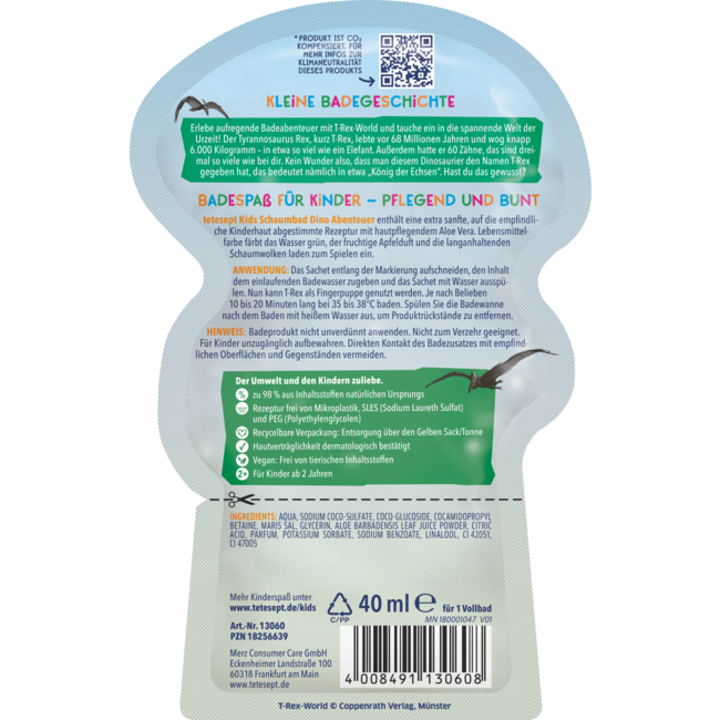 tetesept Schuimbad Badplezier T-rex World 40 ml