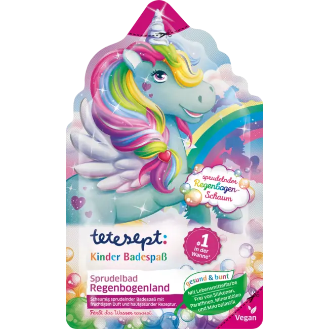 tetesept Kinderbadadditief Bubbelbad Regenboogland 40 g