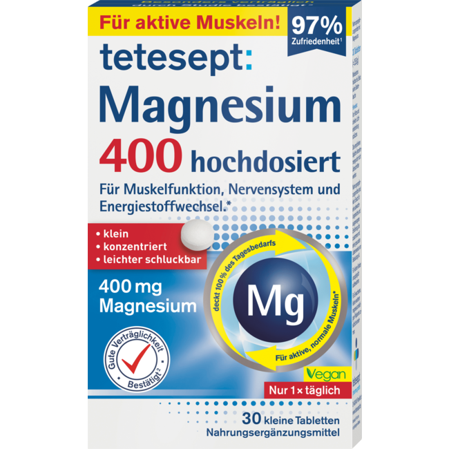 tetesept Magnesium 400 Tabletten 30 Stuks 25.8 g
