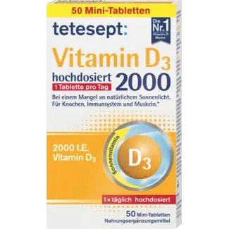 tetesept tetesept Vitamine D3 2000 I.E Tabletten 50 St