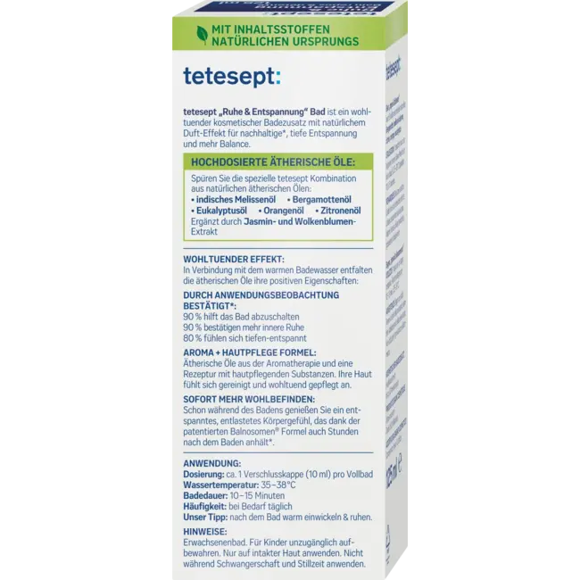 tetesept Badolie Rust & Ontspanning 125 ml