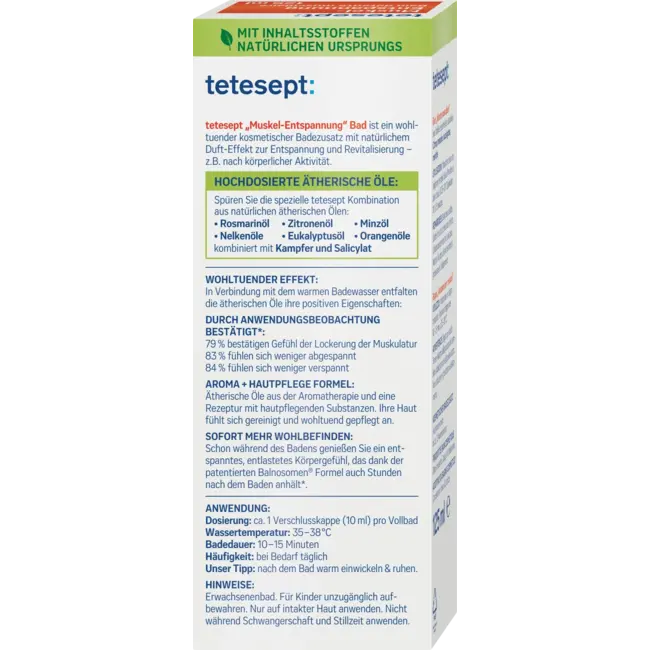 tetesept Badolie Spierontspanning 125 ml