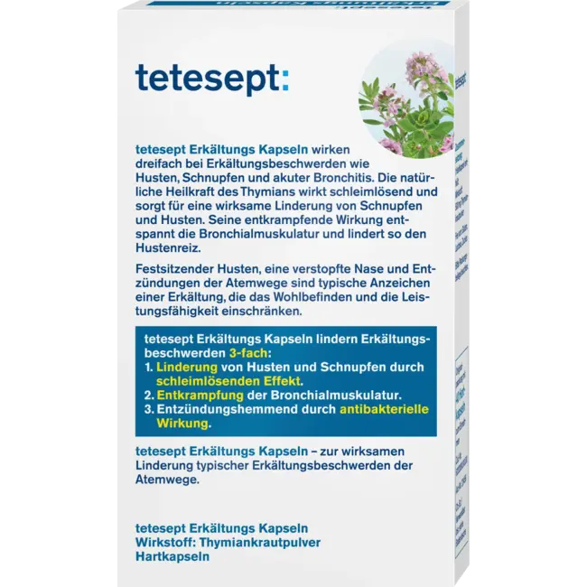 tetesept Verkoudheidscapsules 40 St