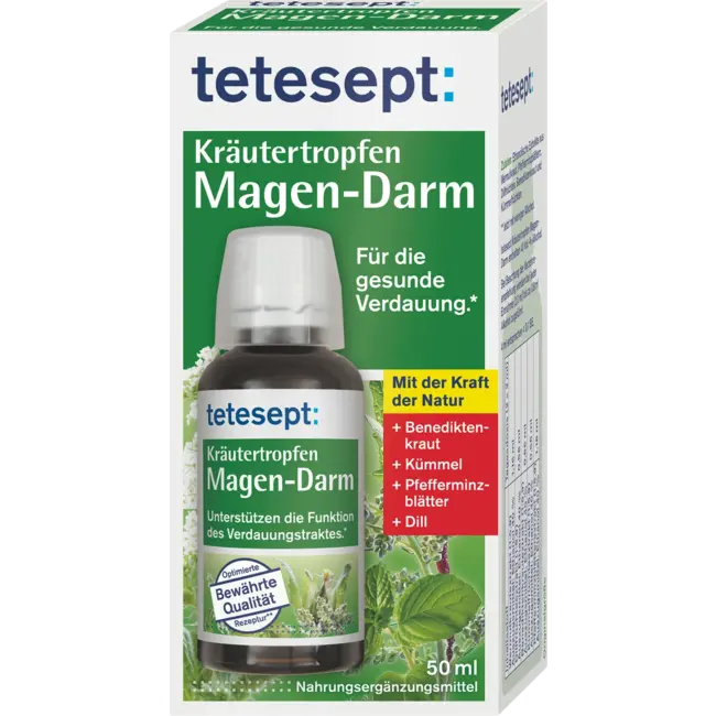 tetesept Kruidendruppels Maag-darm 50 ml