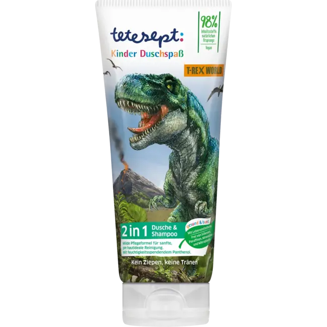 tetesept Kinderdouche & Shampoo 2in1 T-rex 200 ml