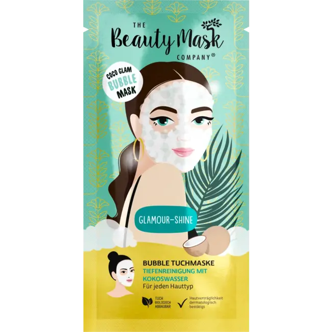 THE Beauty Mask COMPANY Doekmasker Coco Glam Bubble 1 St