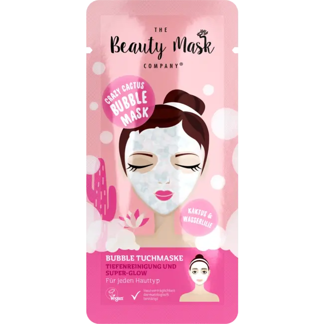 THE Beauty Mask COMPANY Doekmasker Crazy Cactus 1 St