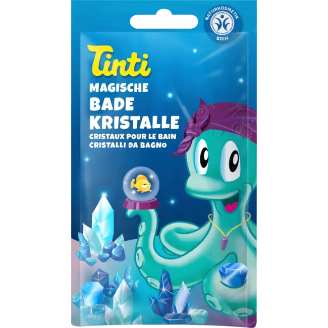 Tinti Badadditief Badkristallen Voor Kinderen Blauw 60 g