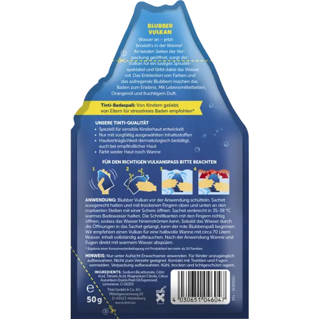 Tinti Kinderbadadditief Blubber Vulkaan 40 g